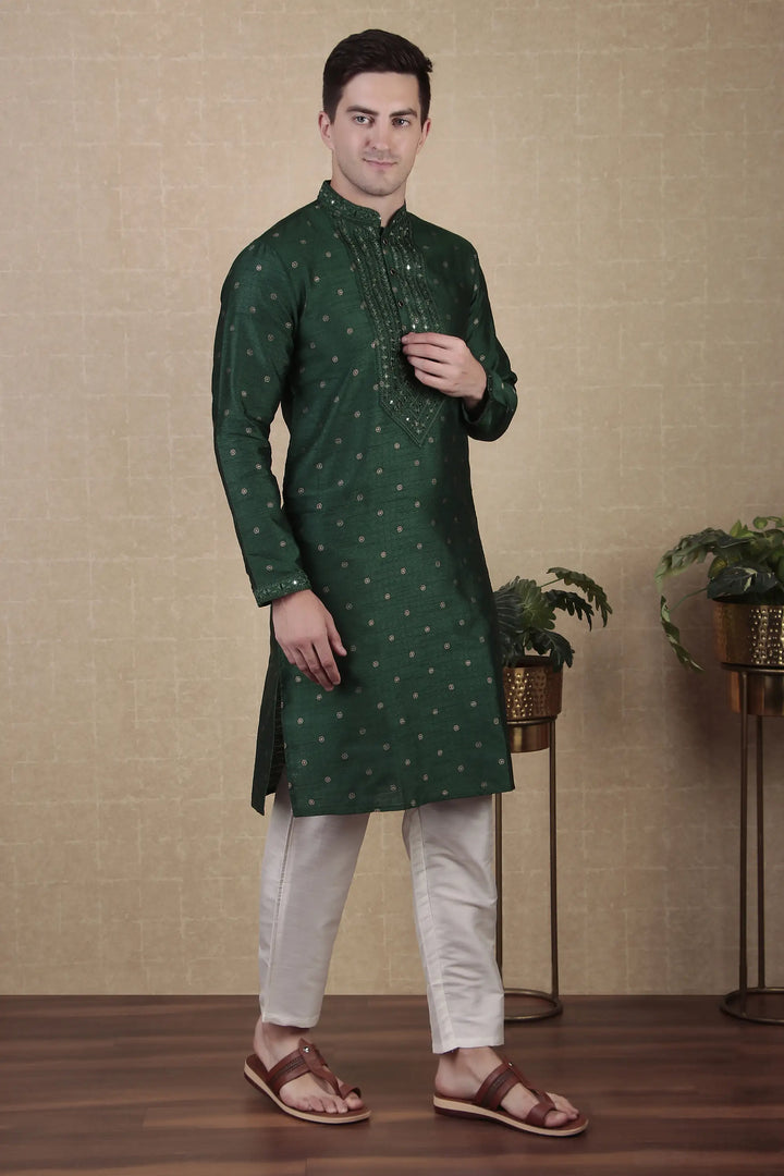 Ethnic Mirror Work Kurta Pyjama | Stylish Outfit for Festive Occasions