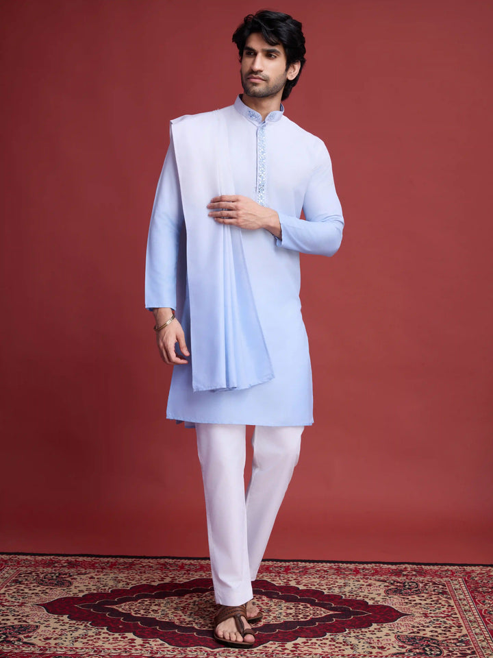 Party-Ready Rayon Kurta Set | Dupatta with Stunning Mirror Embellishments