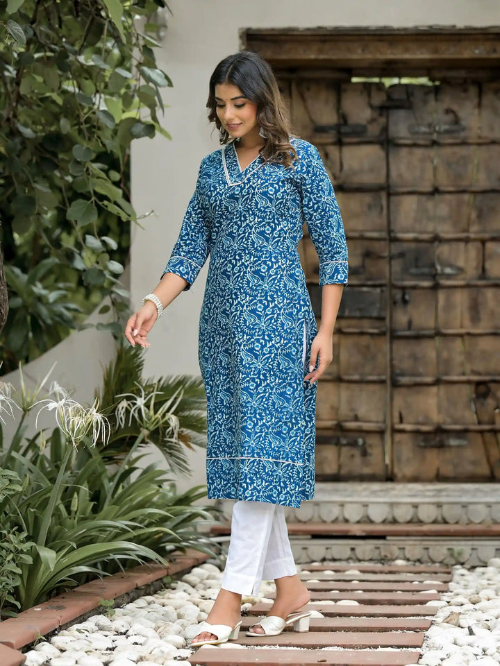 Designer Festive Kurti Set | Soft Cotton Fabric with Stunning Mirror Work