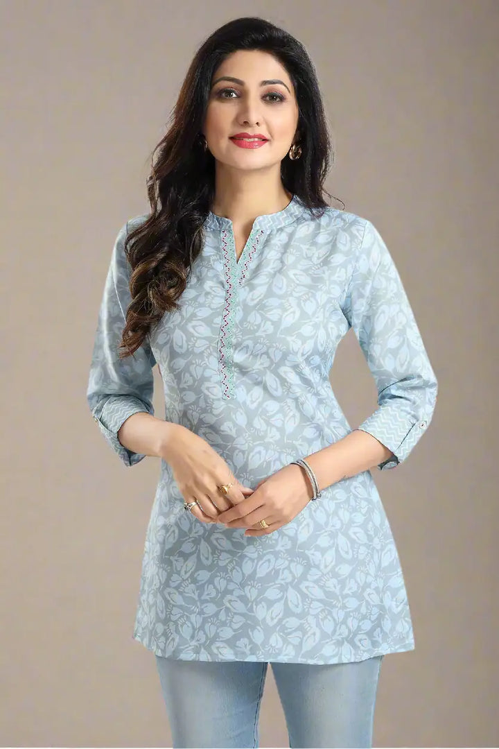 Stylish Rayon Short Kurti | Designer Print Party & Casual Wear