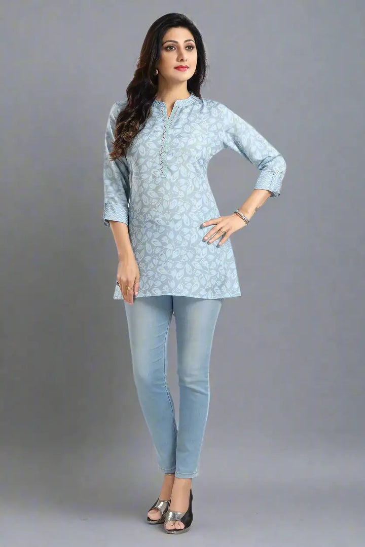 Stylish Rayon Short Kurti | Designer Print Party & Casual Wear