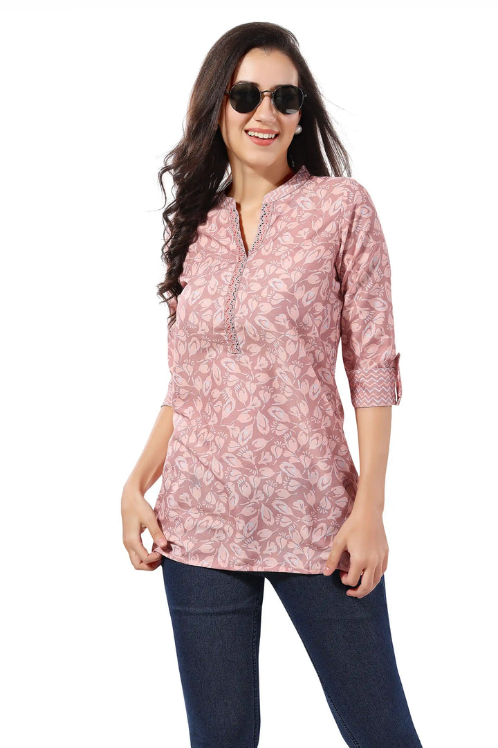 Stylish Rayon Short Kurti | Designer Print Party & Casual Wear