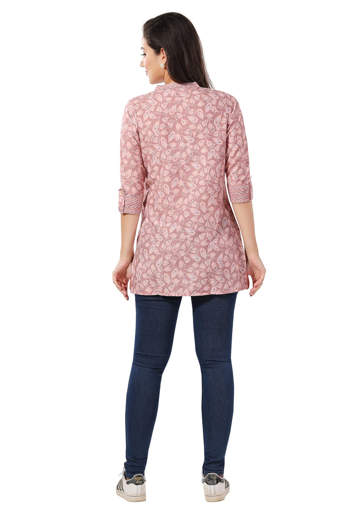 Stylish Rayon Short Kurti | Designer Print Party & Casual Wear