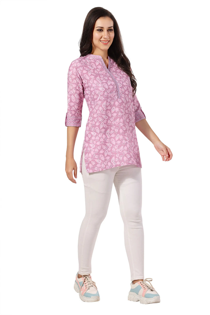 Stylish Rayon Short Kurti | Designer Print Party & Casual Wear
