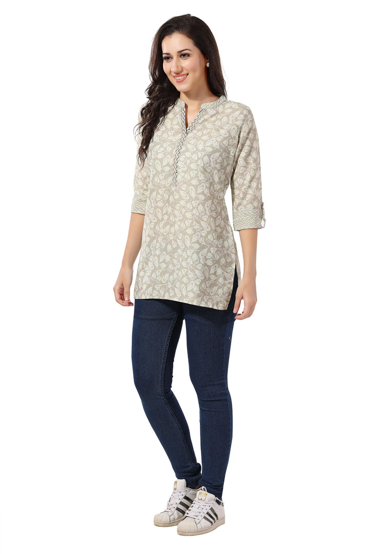 Stylish Rayon Short Kurti | Designer Print Party & Casual Wear