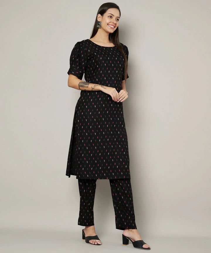 Stylish Viscose Rayon Kurti Set | Designer Printed Kurti with Matching Bottom