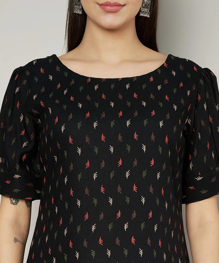 Stylish Viscose Rayon Kurti Set | Designer Printed Kurti with Matching Bottom