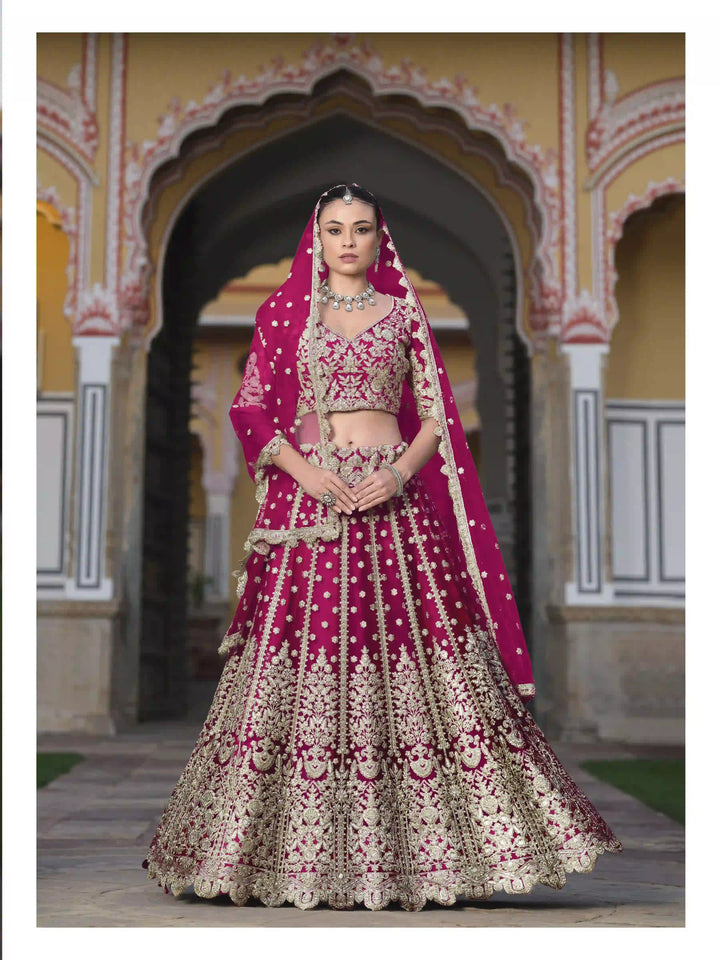 Elegant Butterfly Net Lehenga | Sequin & Diamond Work for a Regal Look