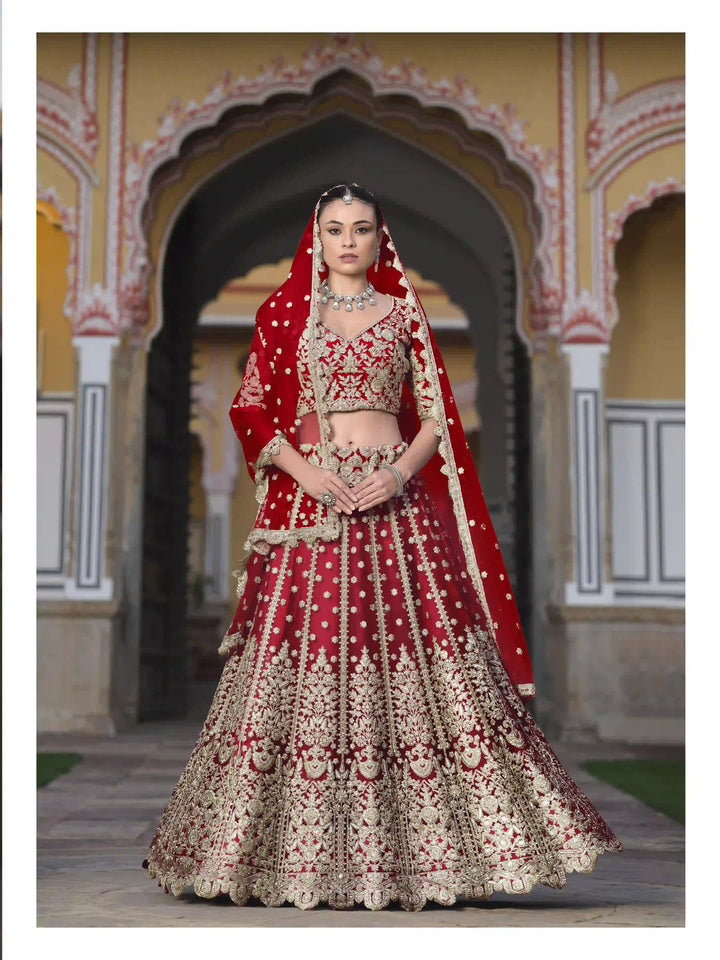 Elegant Butterfly Net Lehenga | Sequin & Diamond Work for a Regal Look