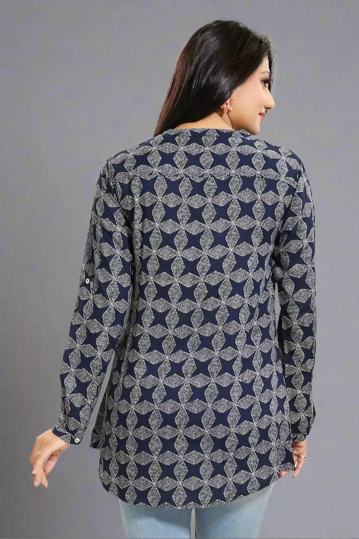 Ethnic Printed Rayon Short Kurti | Casual & Party Wear Fashion