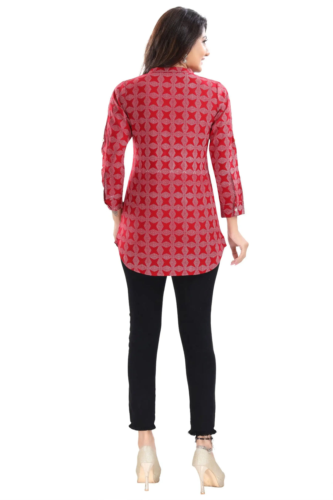Ethnic Printed Rayon Short Kurti | Casual & Party Wear Fashion