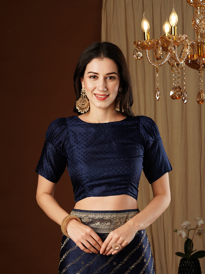 Satin Silk Saree | Wevon Jacquard Designer Work Elegant Party Wear