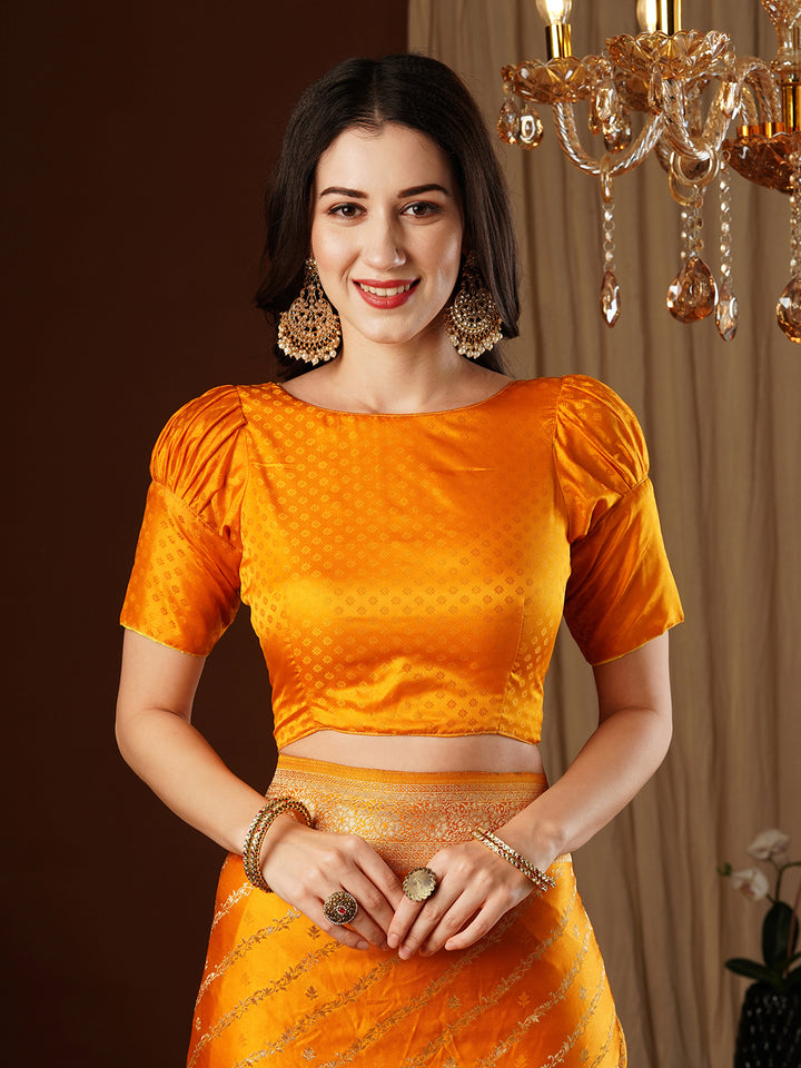 Satin Silk Saree | Wevon Jacquard Designer Work Elegant Party Wear