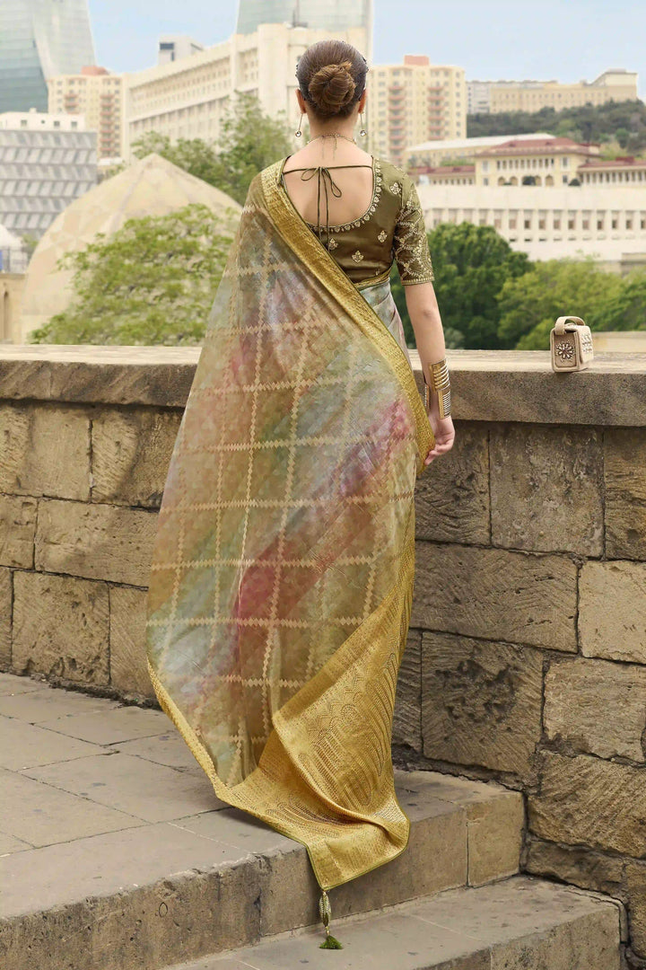 Royal Jacquard Silk Saree | Wedding & Party Wear with Embroidery Work