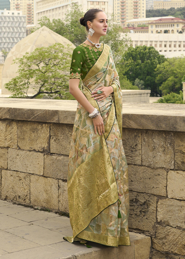 Stunning Jacquard Silk Saree | Rich Look with Embroidery & Wevon Design