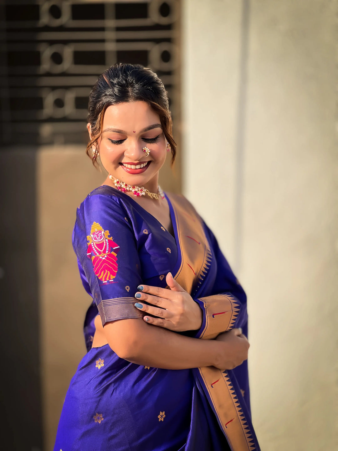 Soft Silk Saree | Wevon Paithani Vitthala Pallu Elegant Party Wear