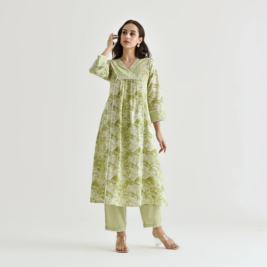 Designer Rayon Slub Salwar Suit | Printed & Moti Hand Work for Elegant Look