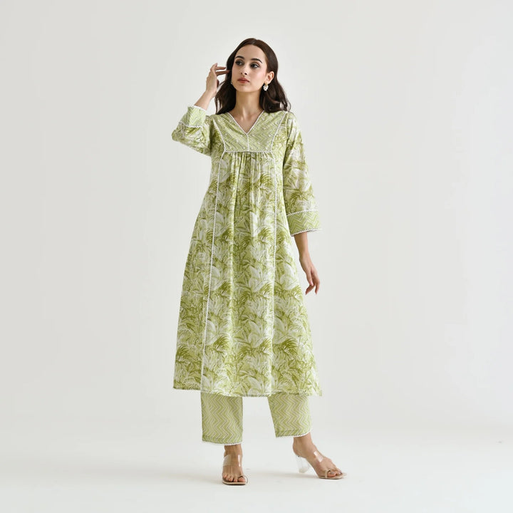 Designer Rayon Slub Salwar Suit | Printed & Moti Hand Work for Elegant Look