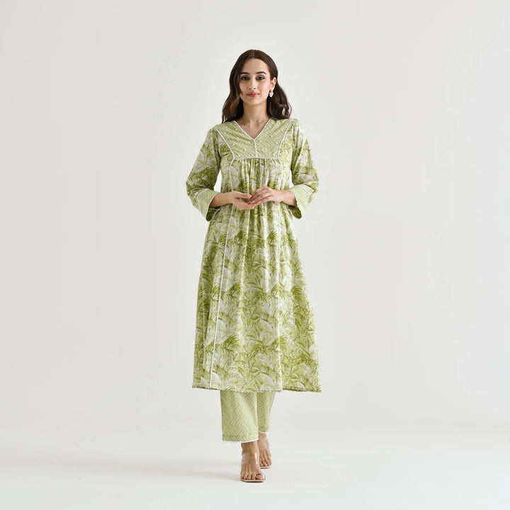 Designer Rayon Slub Salwar Suit | Printed & Moti Hand Work for Elegant Look