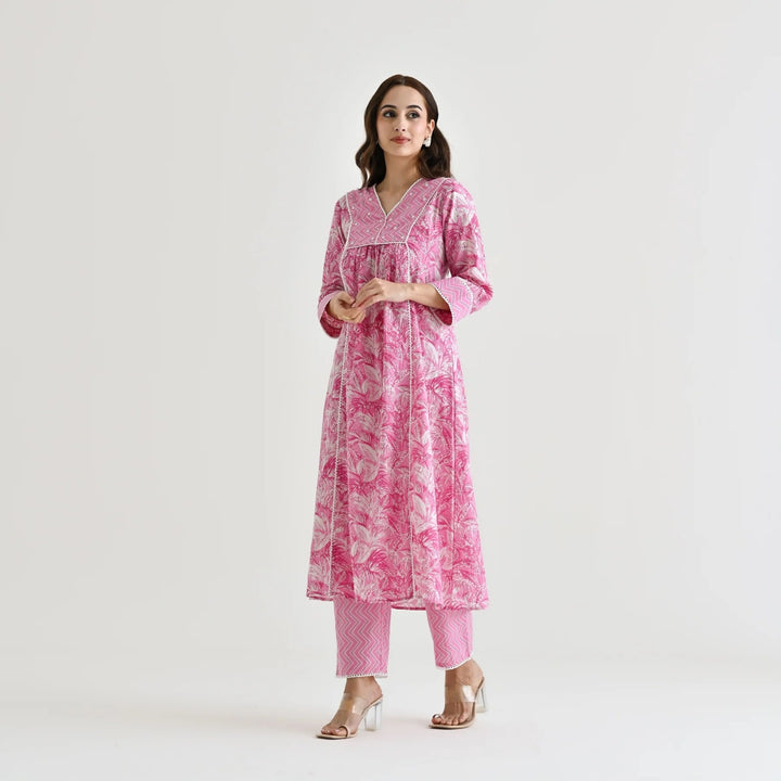 Designer Rayon Slub Salwar Suit | Printed & Moti Hand Work for Elegant Look
