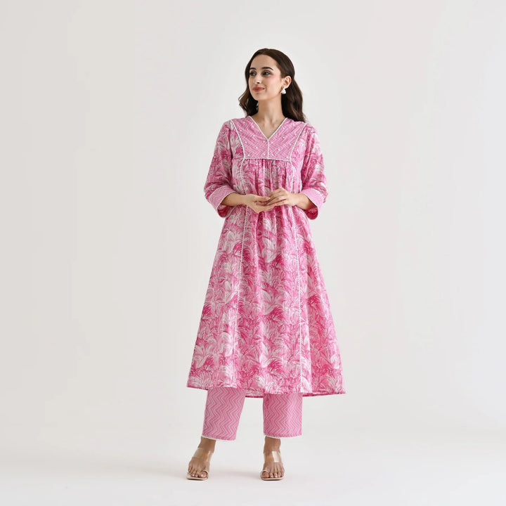 Designer Rayon Slub Salwar Suit | Printed & Moti Hand Work for Elegant Look