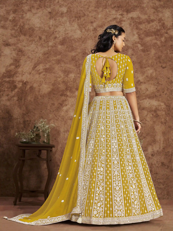 Luxurious Faux Georgette Lehenga Choli | Traditional Yet Modern