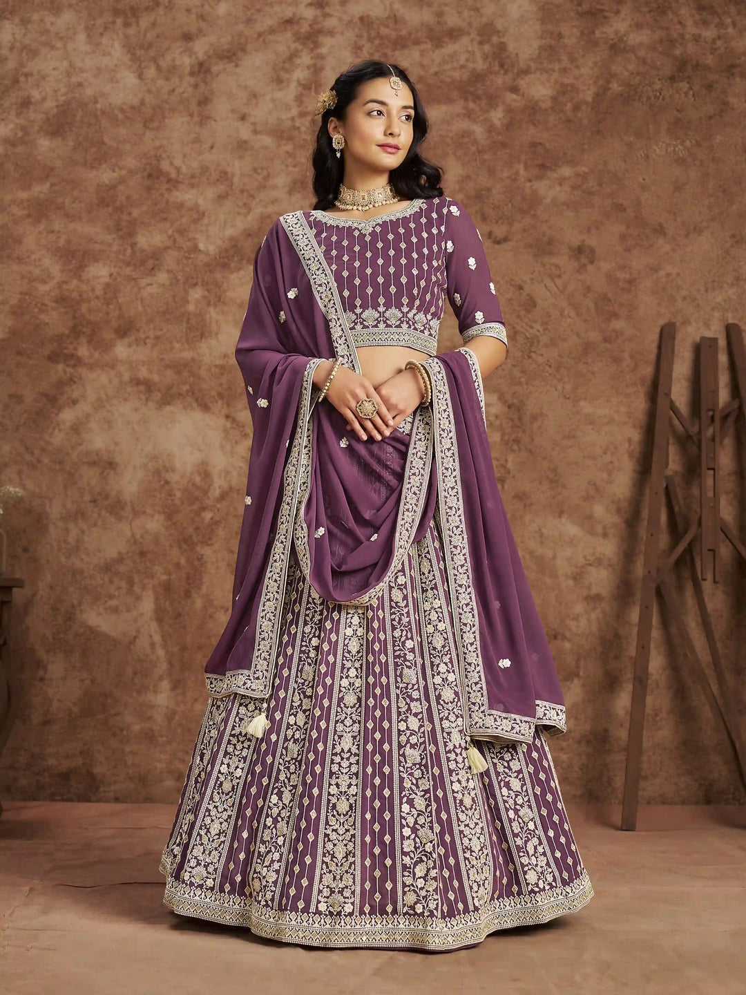 Luxurious Faux Georgette Lehenga Choli | Traditional Yet Modern