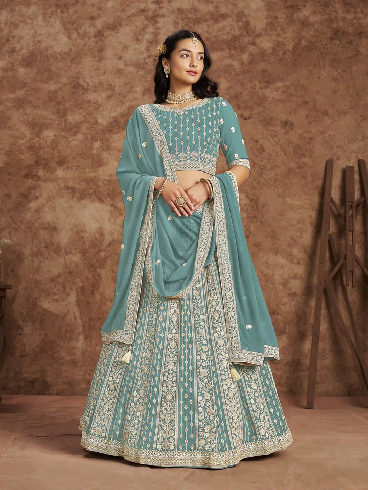 Luxurious Faux Georgette Lehenga Choli | Traditional Yet Modern