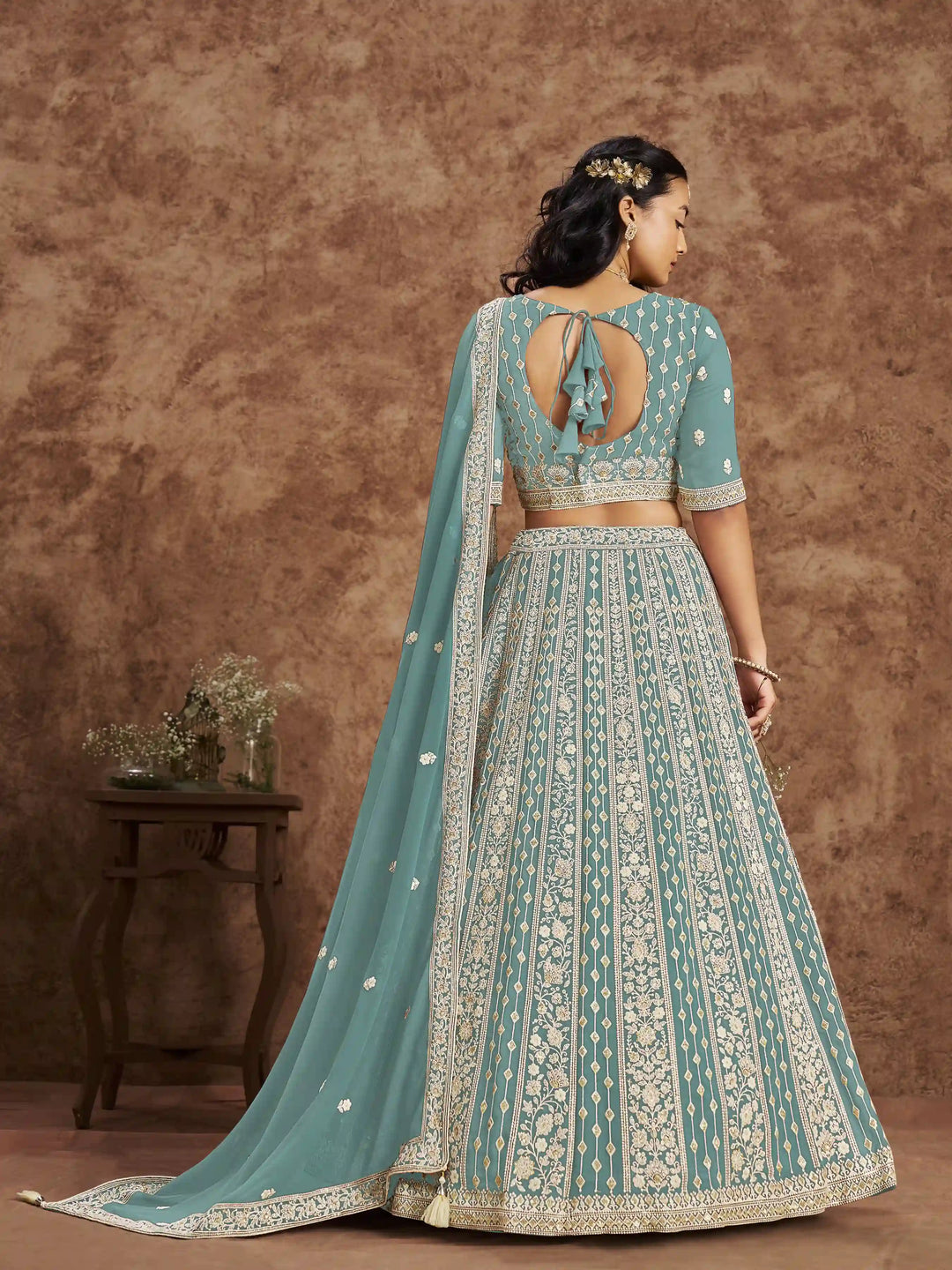 Luxurious Faux Georgette Lehenga Choli | Traditional Yet Modern