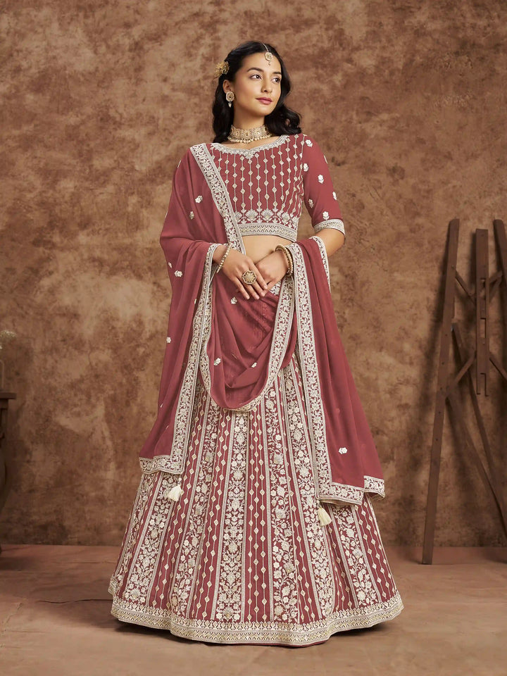Luxurious Faux Georgette Lehenga Choli | Traditional Yet Modern