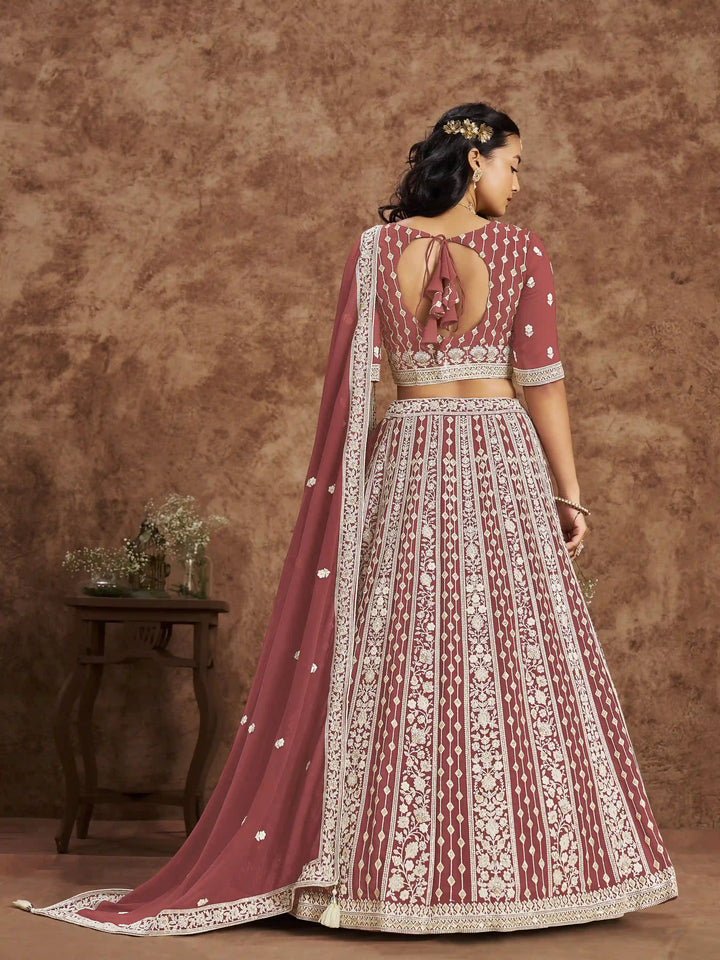 Luxurious Faux Georgette Lehenga Choli | Traditional Yet Modern