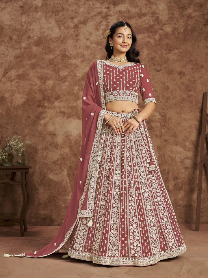 Luxurious Faux Georgette Lehenga Choli | Traditional Yet Modern