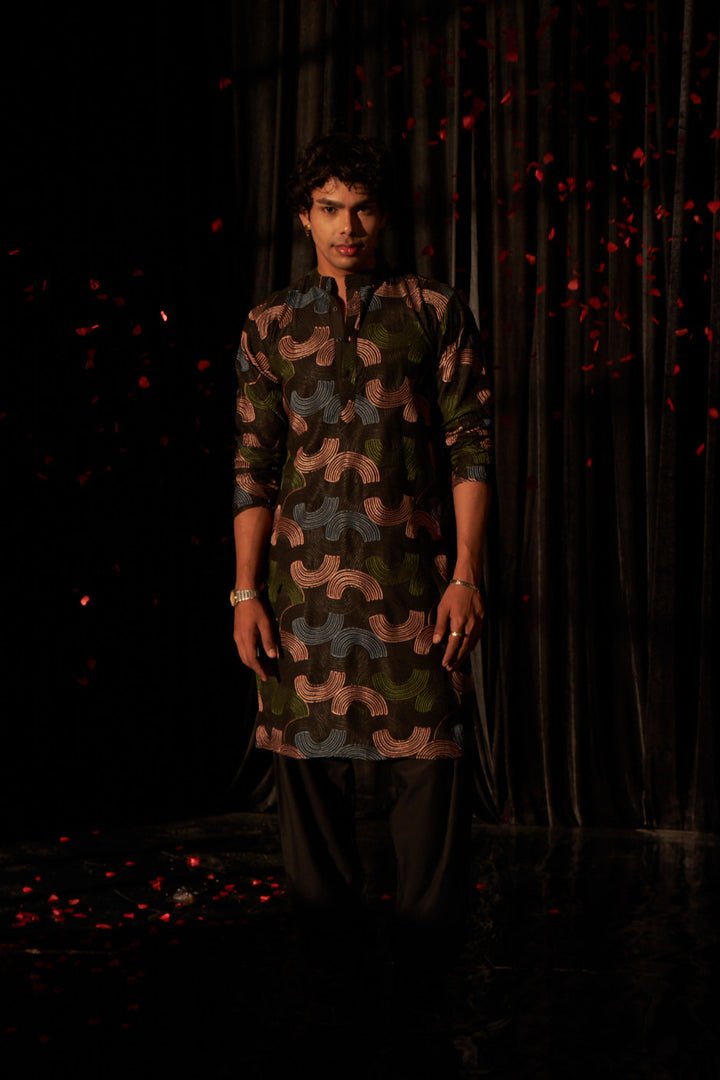 Elegant Black Kurta Set | Designer Embroidery Traditional Ethnic Wear