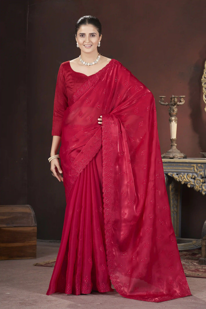 Designer Jimmy Choo Saree | Thread & Sequins Work for Party Wear