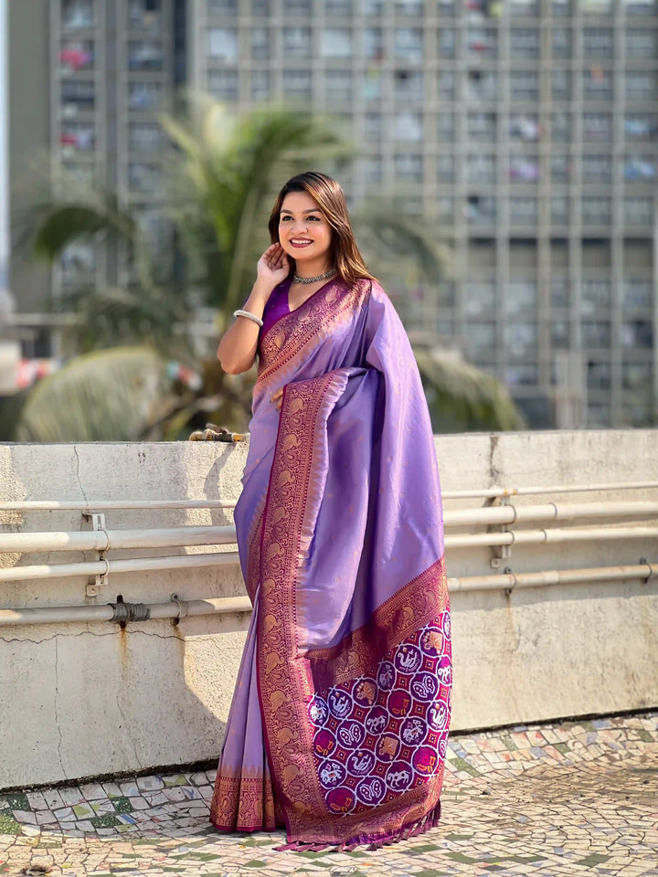 Banarasi Silk Saree | Weaving Jacquard Jari Work Wedding & Party Wear