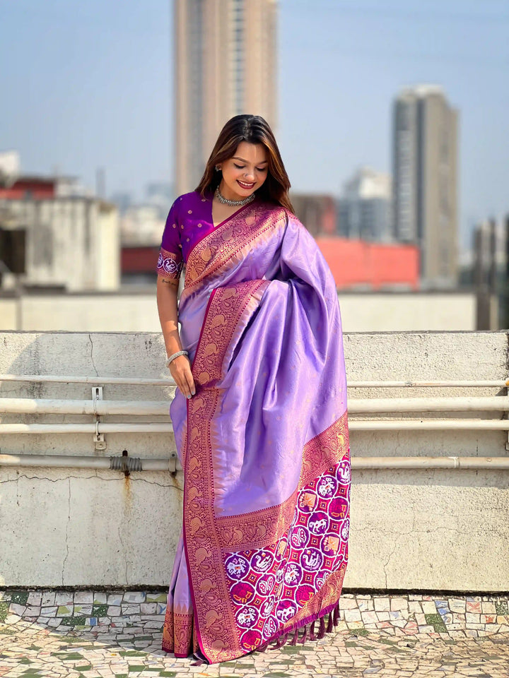 Banarasi Silk Saree | Weaving Jacquard Jari Work Wedding & Party Wear