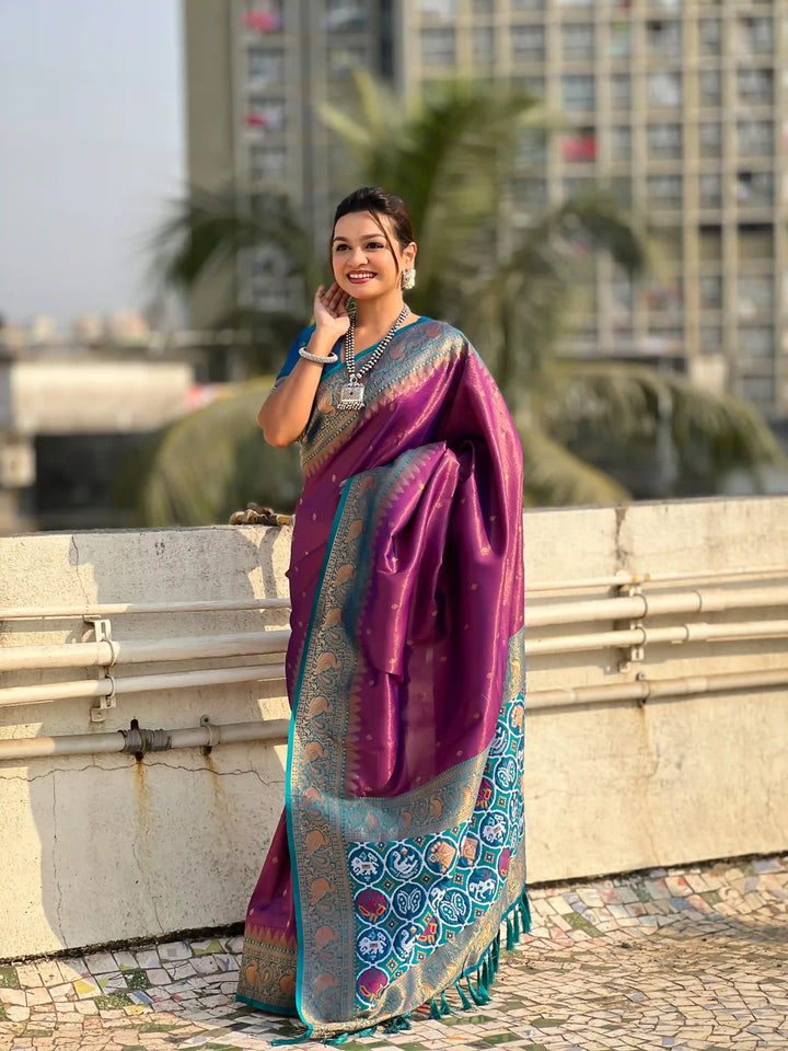 Banarasi Silk Saree | Weaving Jacquard Jari Work Wedding & Party Wear