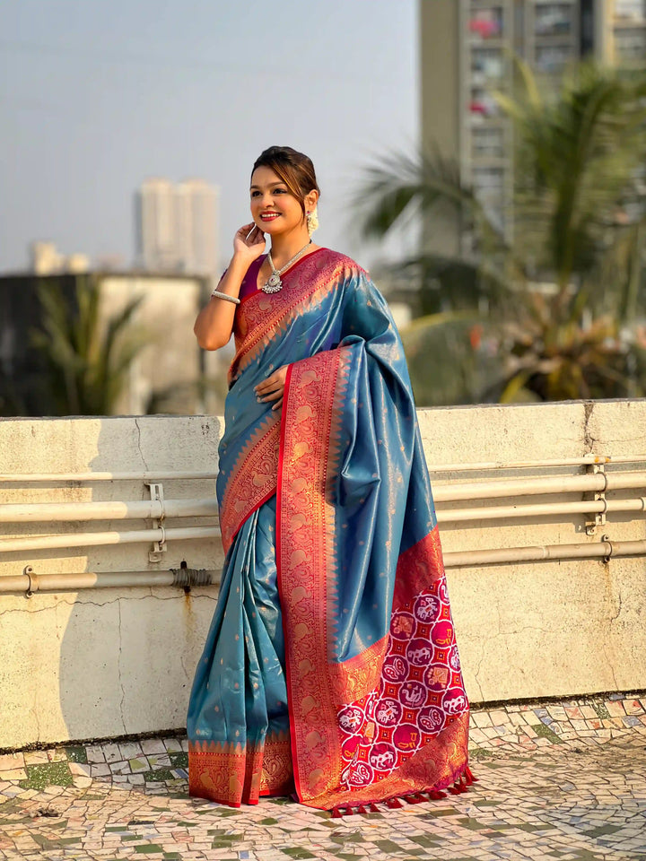 Banarasi Silk Saree | Weaving Jacquard Jari Work Wedding & Party Wear