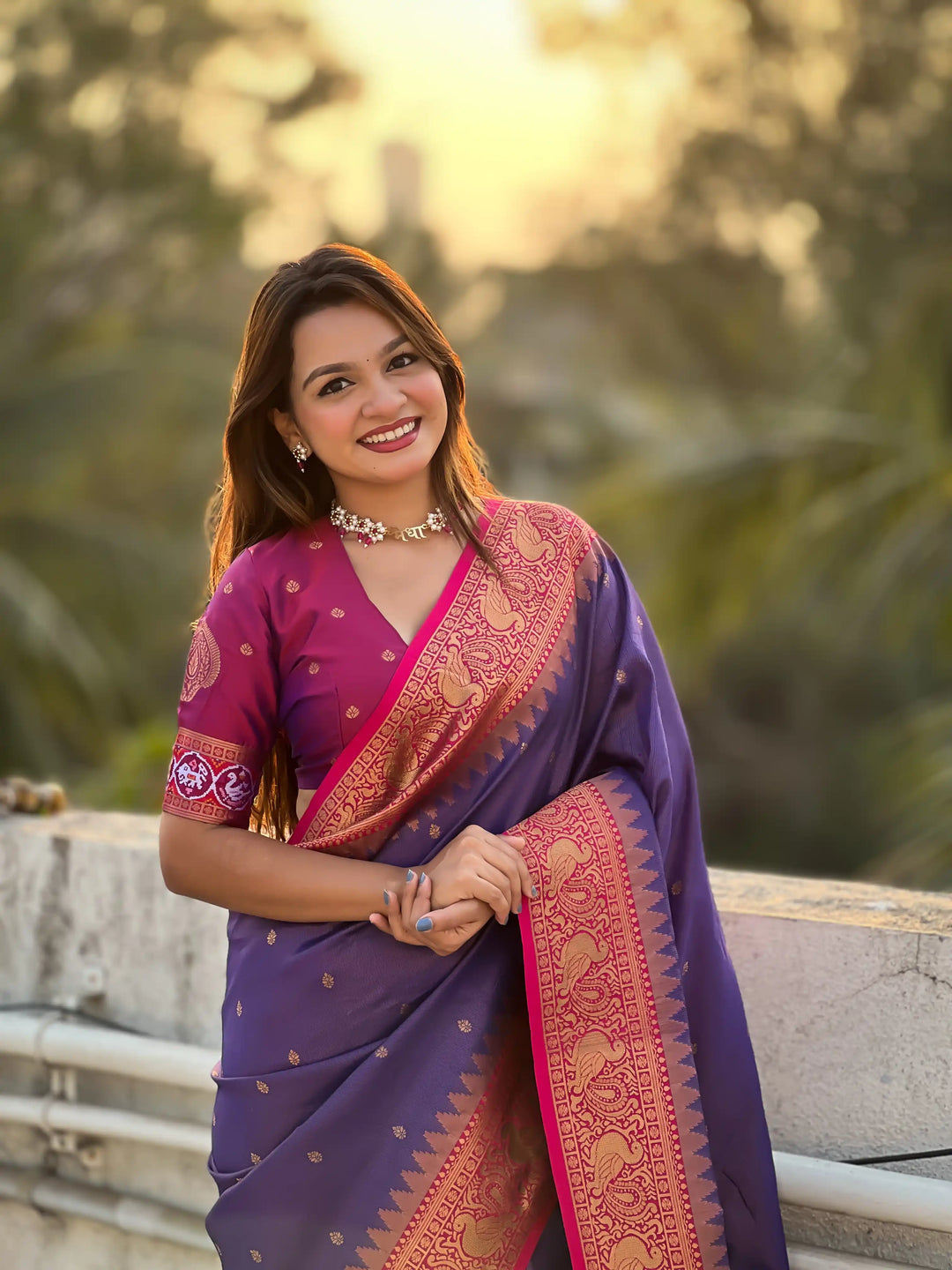 Banarasi Silk Saree | Weaving Jacquard Jari Work Wedding & Party Wear