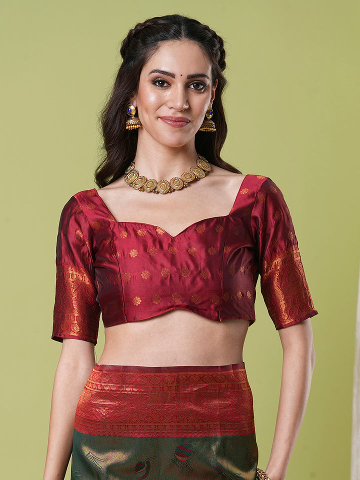 Traditional Banarasi Silk Saree | Jacquard Weaving Perfect for Festive Wear
