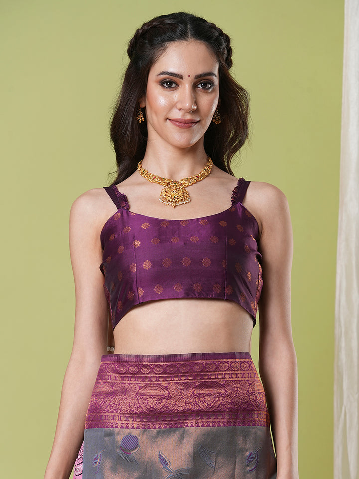 Traditional Banarasi Silk Saree | Jacquard Weaving Perfect for Festive Wear