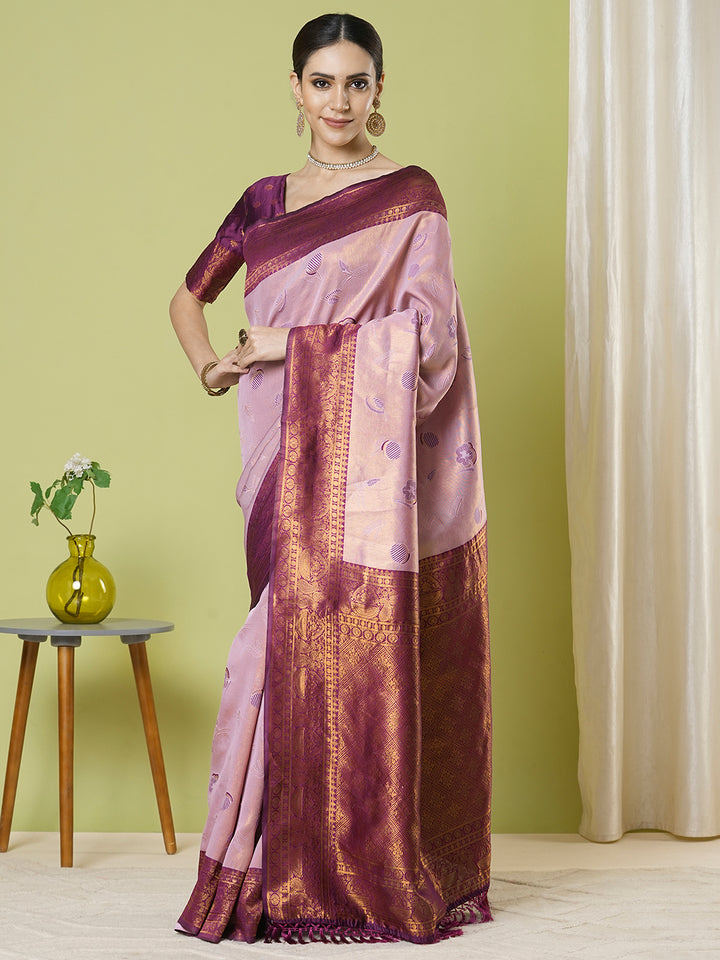 Traditional Banarasi Silk Saree | Jacquard Weaving Perfect for Festive Wear