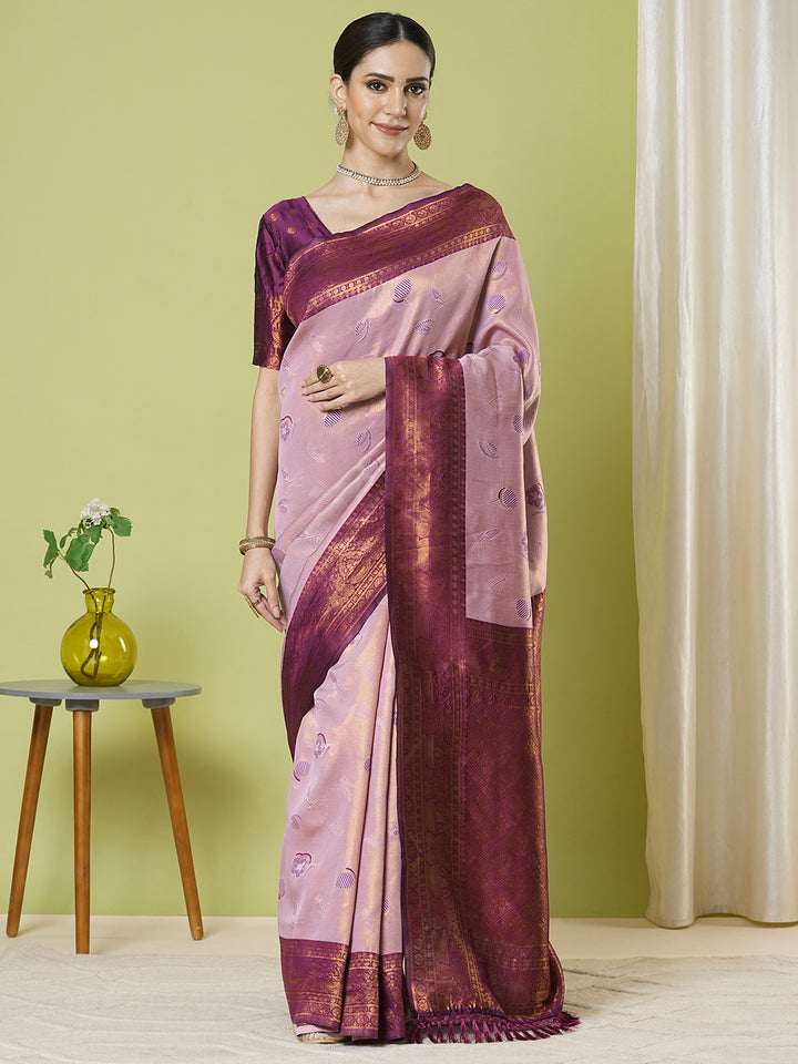 Traditional Banarasi Silk Saree | Jacquard Weaving Perfect for Festive Wear