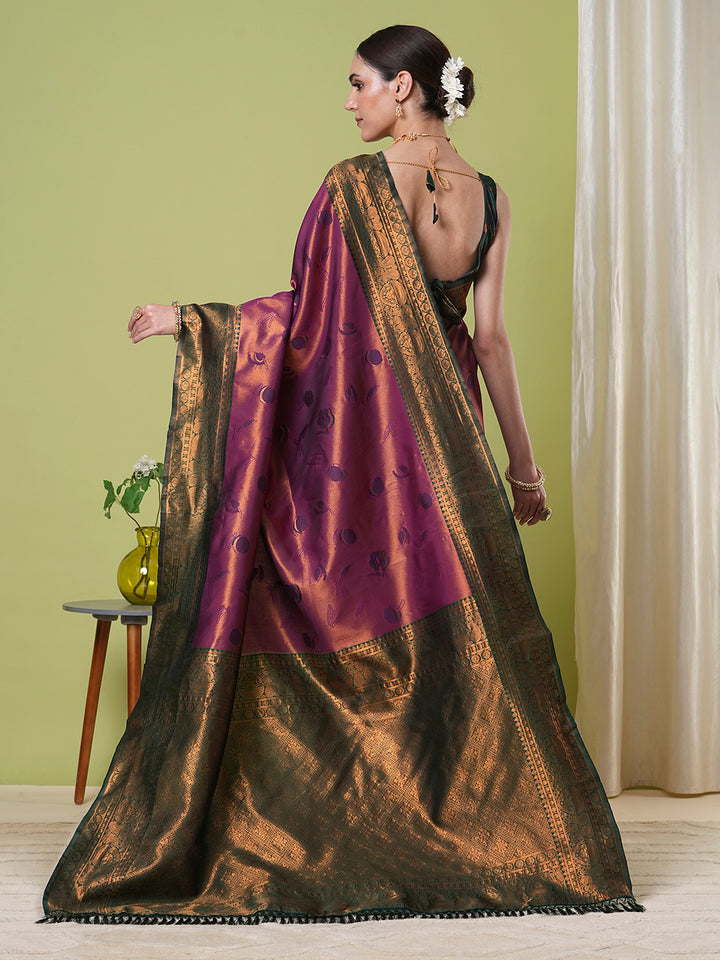 Traditional Banarasi Silk Saree | Jacquard Weaving Perfect for Festive Wear