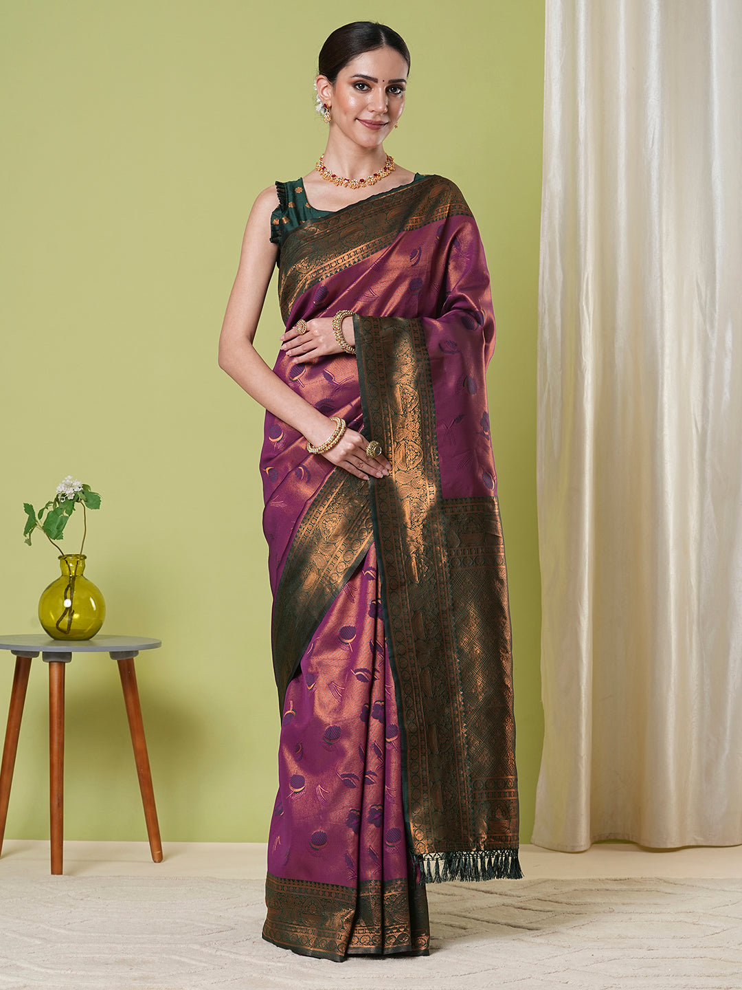 Traditional Banarasi Silk Saree | Jacquard Weaving Perfect for Festive Wear
