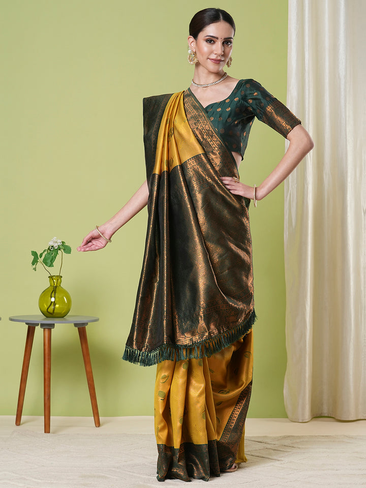 Traditional Banarasi Silk Saree | Jacquard Weaving Perfect for Festive Wear