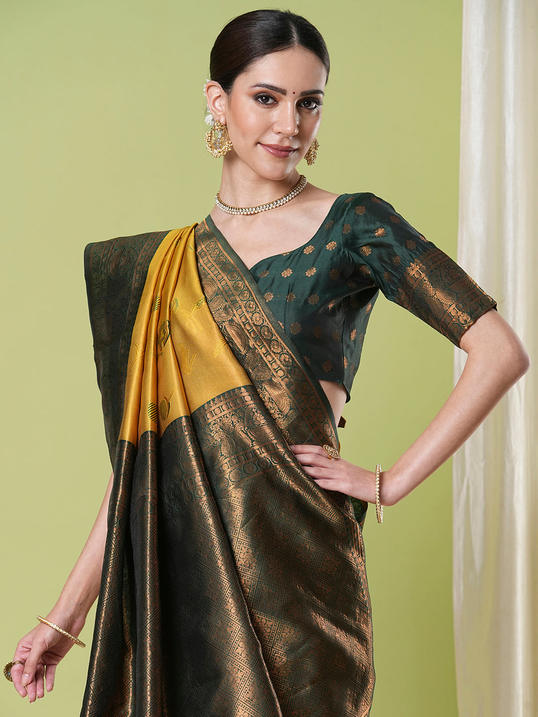 Traditional Banarasi Silk Saree | Jacquard Weaving Perfect for Festive Wear