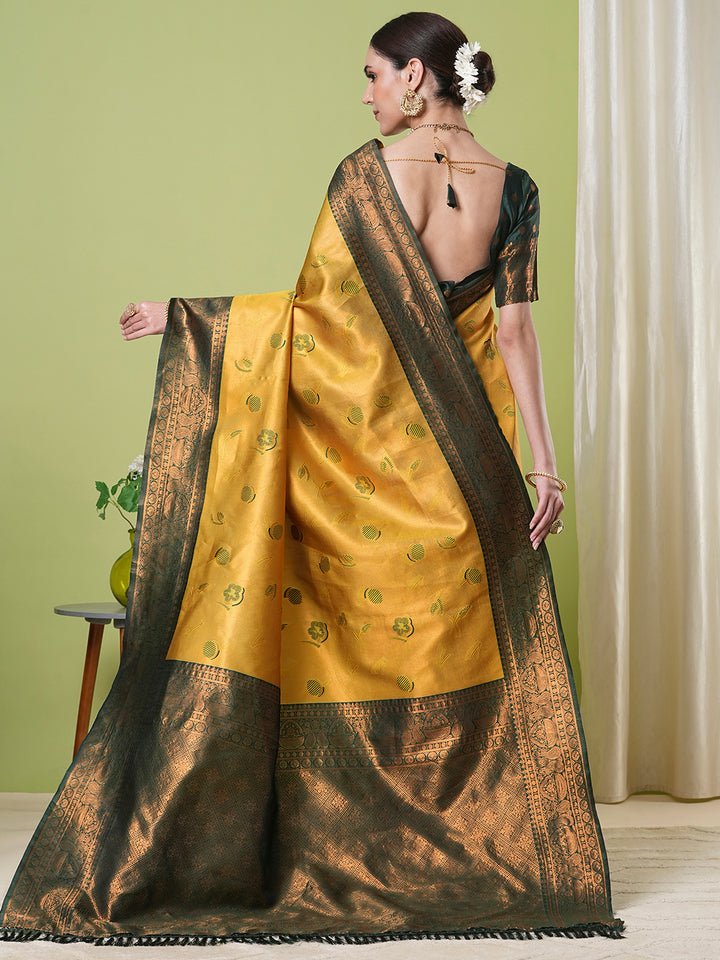 Traditional Banarasi Silk Saree | Jacquard Weaving Perfect for Festive Wear
