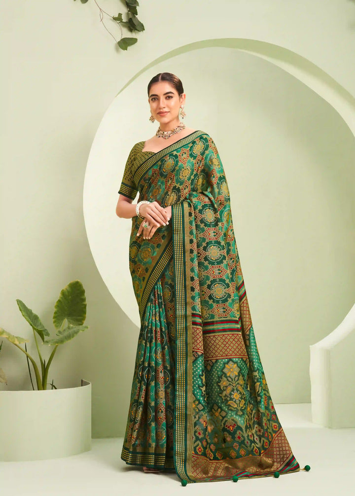 Stylish PV Georgette Saree | Designer Wevon Border Festive & Wedding Wear