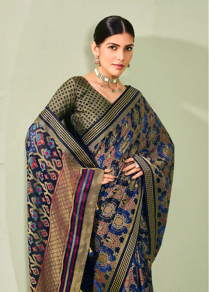 Stylish PV Georgette Saree | Designer Wevon Border Festive & Wedding Wear